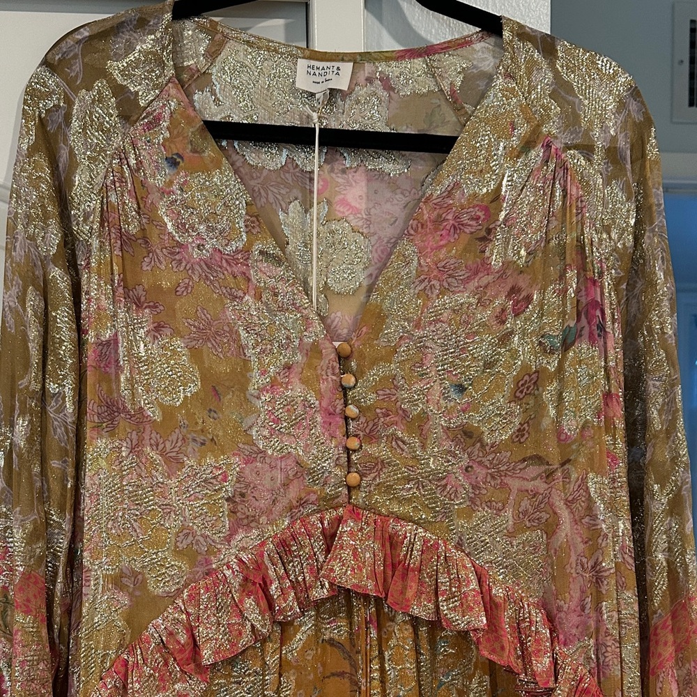 Gorgeous Hemant & Nandita Bohemian Maxi Dress - NWT - Picture 5 of 12